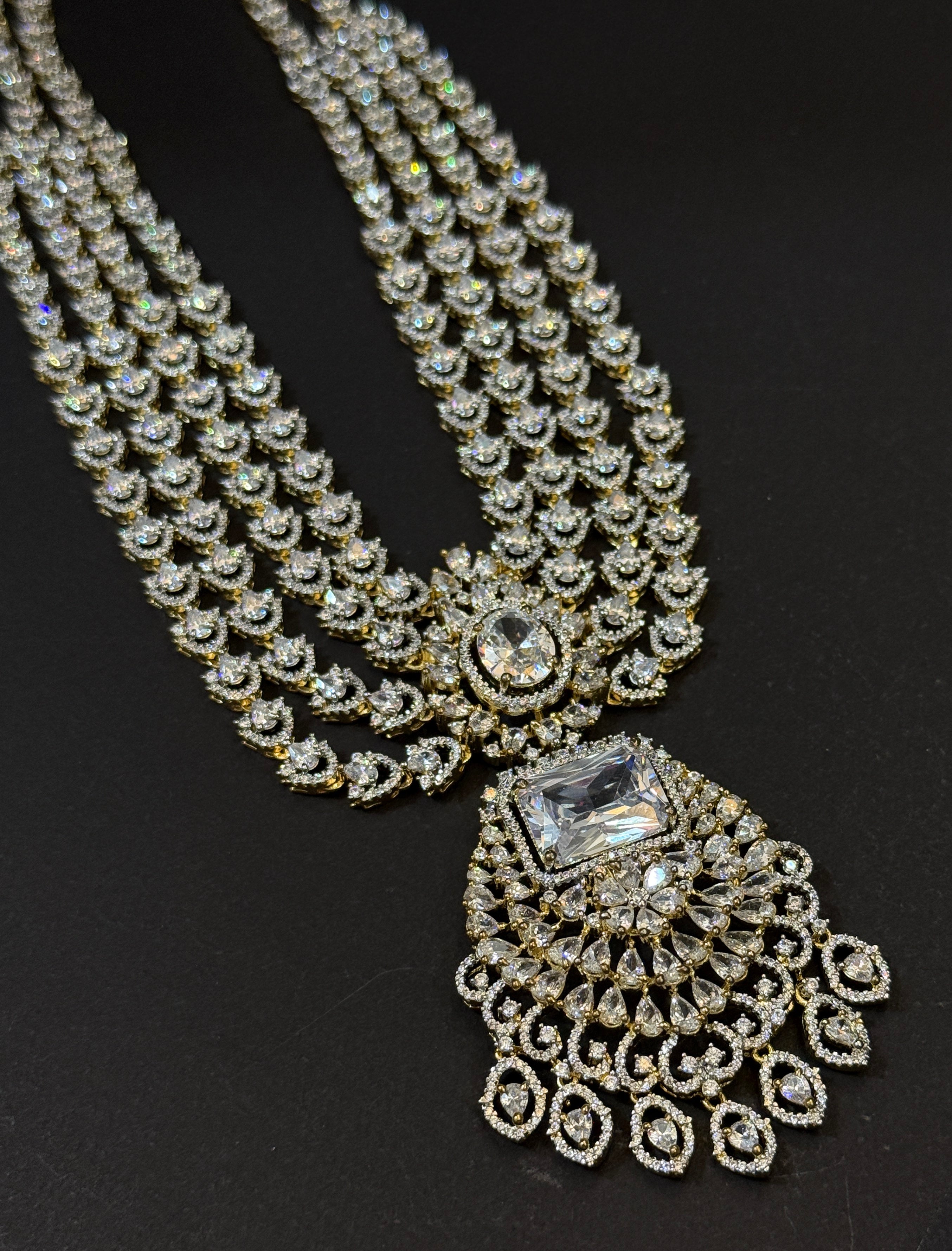 Royal Splendor American Diamond Necklace Set