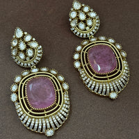 Blush Rose Regal American Diamond Necklace Set