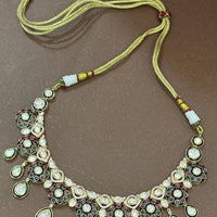 Maharani Style Polki Kundan Jewellery Set