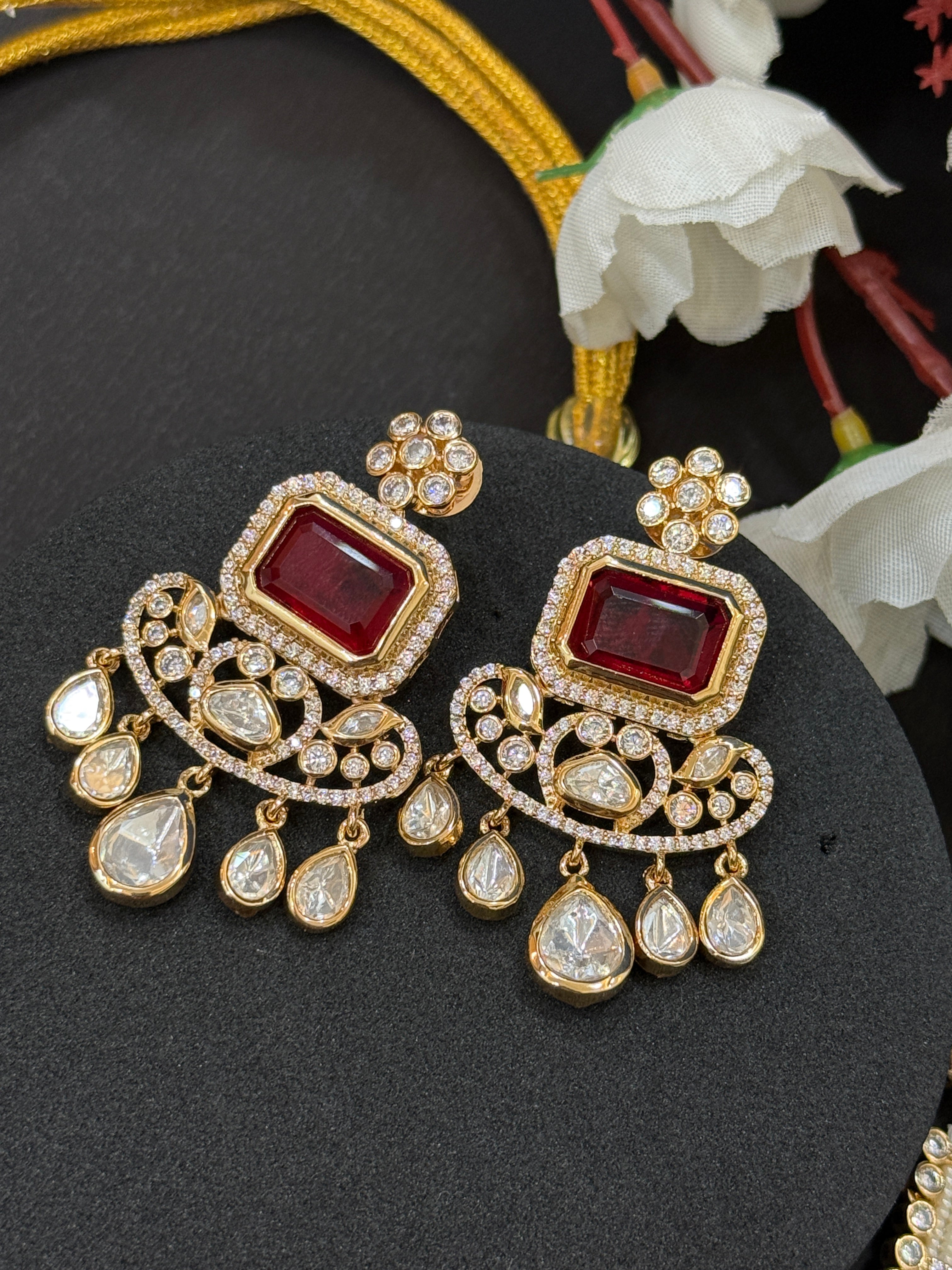 Regal Pearl & Real Polki Stone-Mivanaa