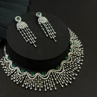 Emerald Elegance Diamond Choker Set