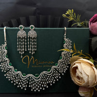 Emerald Elegance Diamond Choker Set