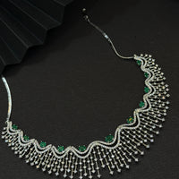 Emerald Elegance Diamond Choker Set