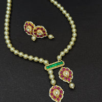 Royal Pachi Kundan Pearl with Ruby Stone