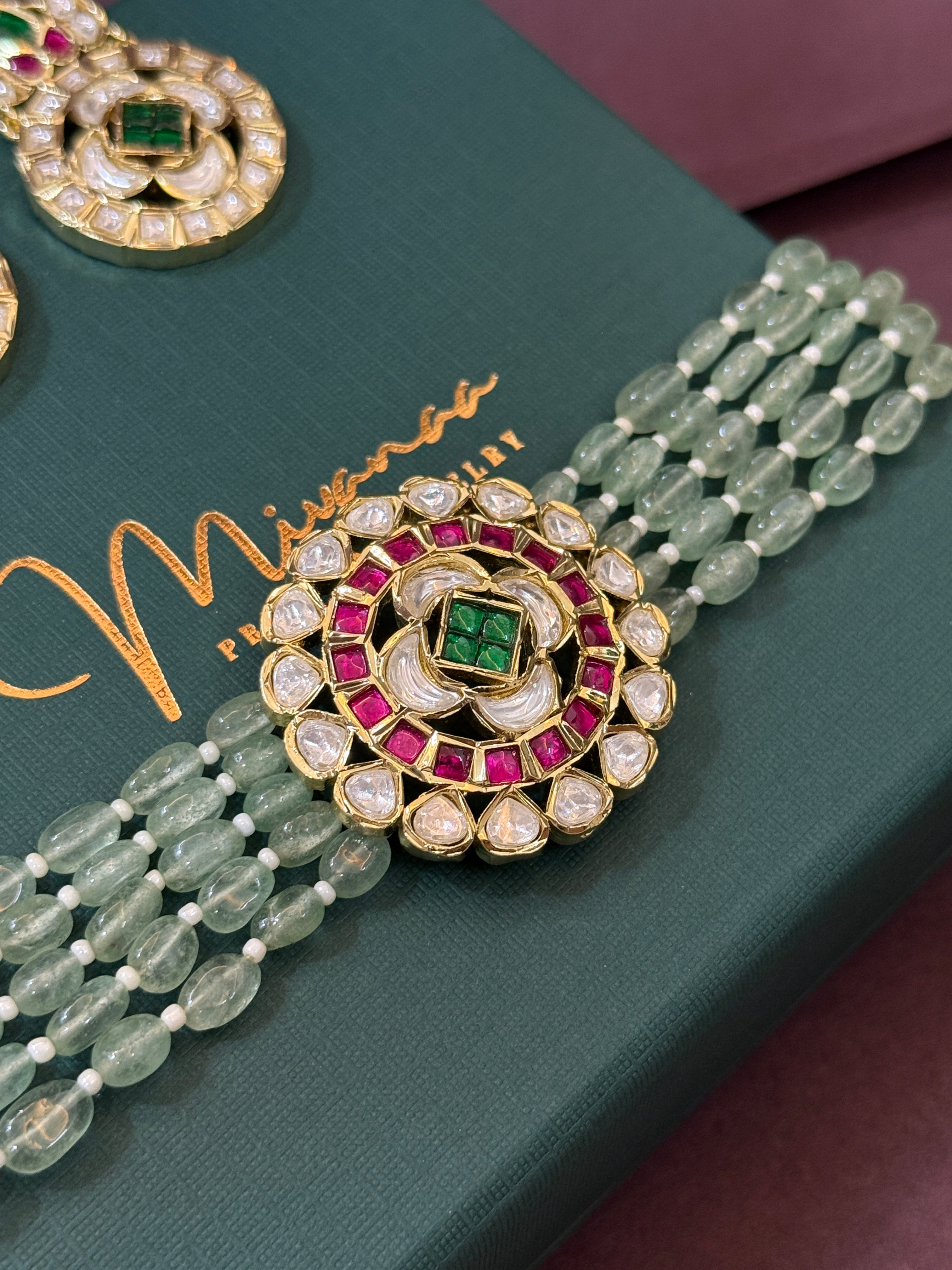 Royal Kundan Moissanite Choker