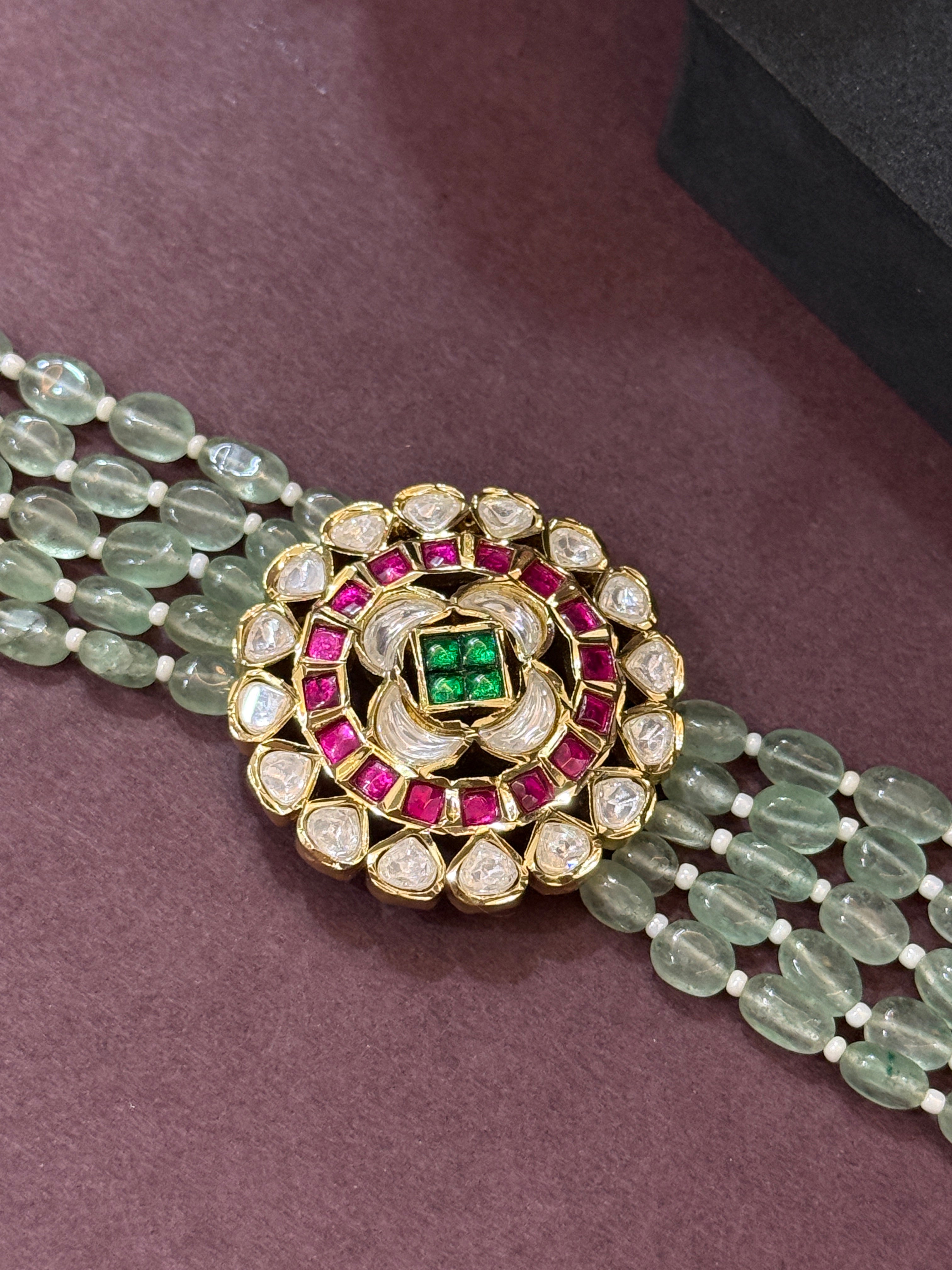 Royal Kundan Moissanite Choker