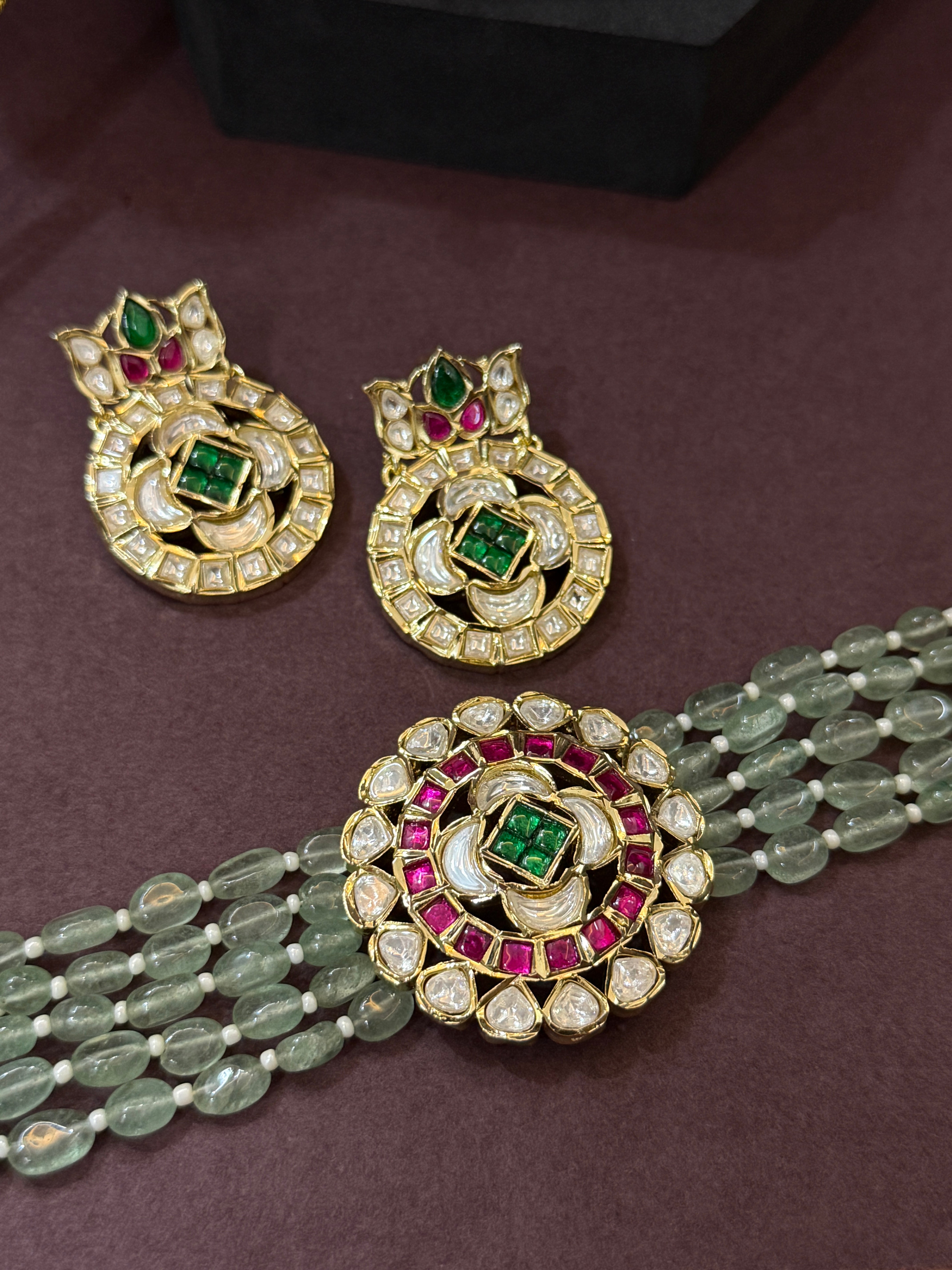 Royal Kundan Moissanite Choker