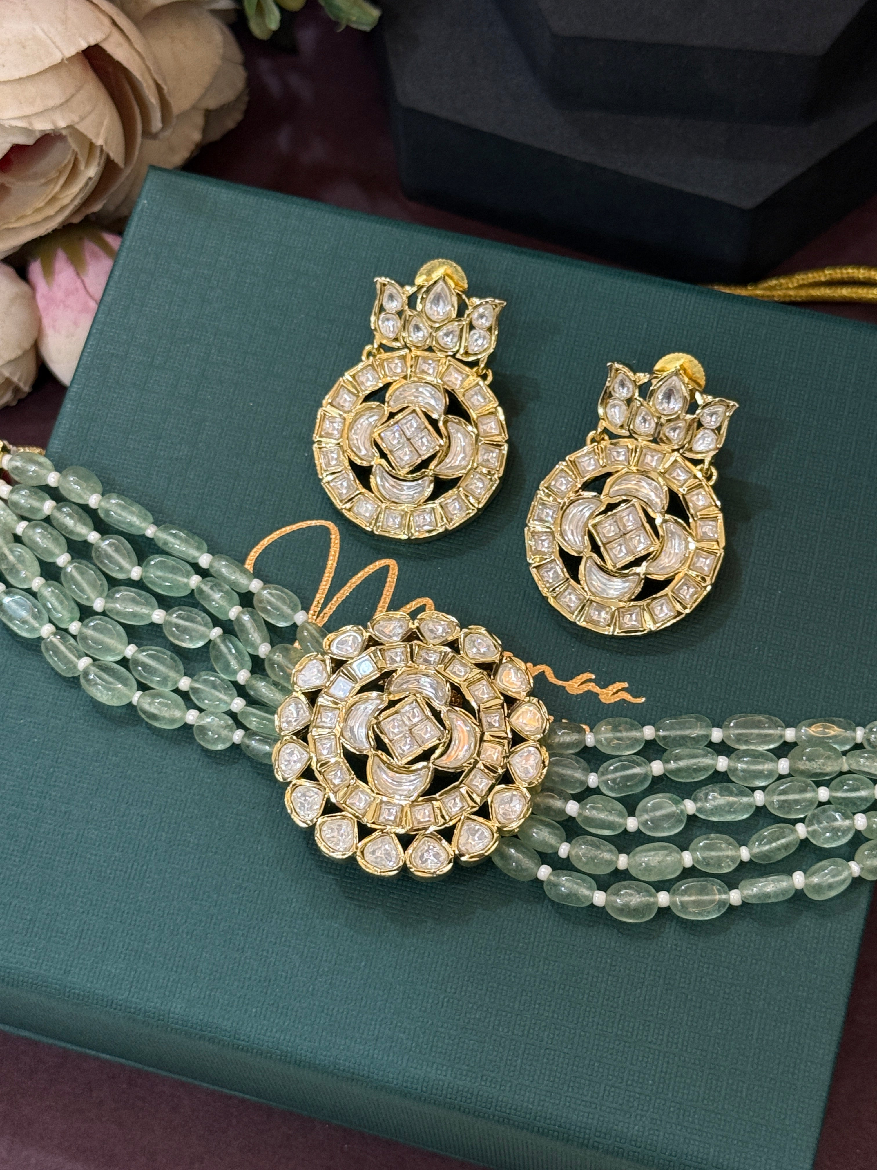 Royal Kundan Moissanite Choker