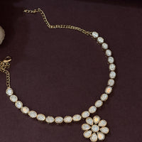 Floral Radiance Moissanite Pendant Set
