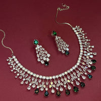 Emerald Green Crystal  Necklace Set