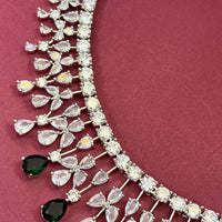 Emerald Green Crystal  Necklace Set
