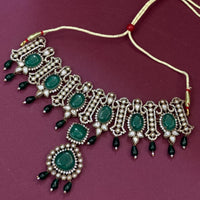 Traditional Green Stone Choker Jewellery Set