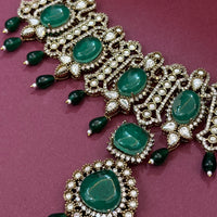 Traditional Green Stone Choker Jewellery Set