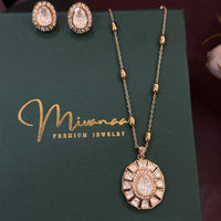 Elegant Gold-Plated Necklace & Earring Set