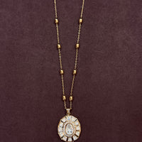 Elegant Gold-Plated Necklace & Earring Set