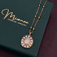 Elegant Gold-Plated Necklace & Earring Set