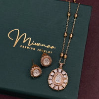 Elegant Gold-Plated Necklace & Earring Set