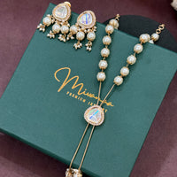 Elegant Kundan Pearl  Set – Necklace & Earrings