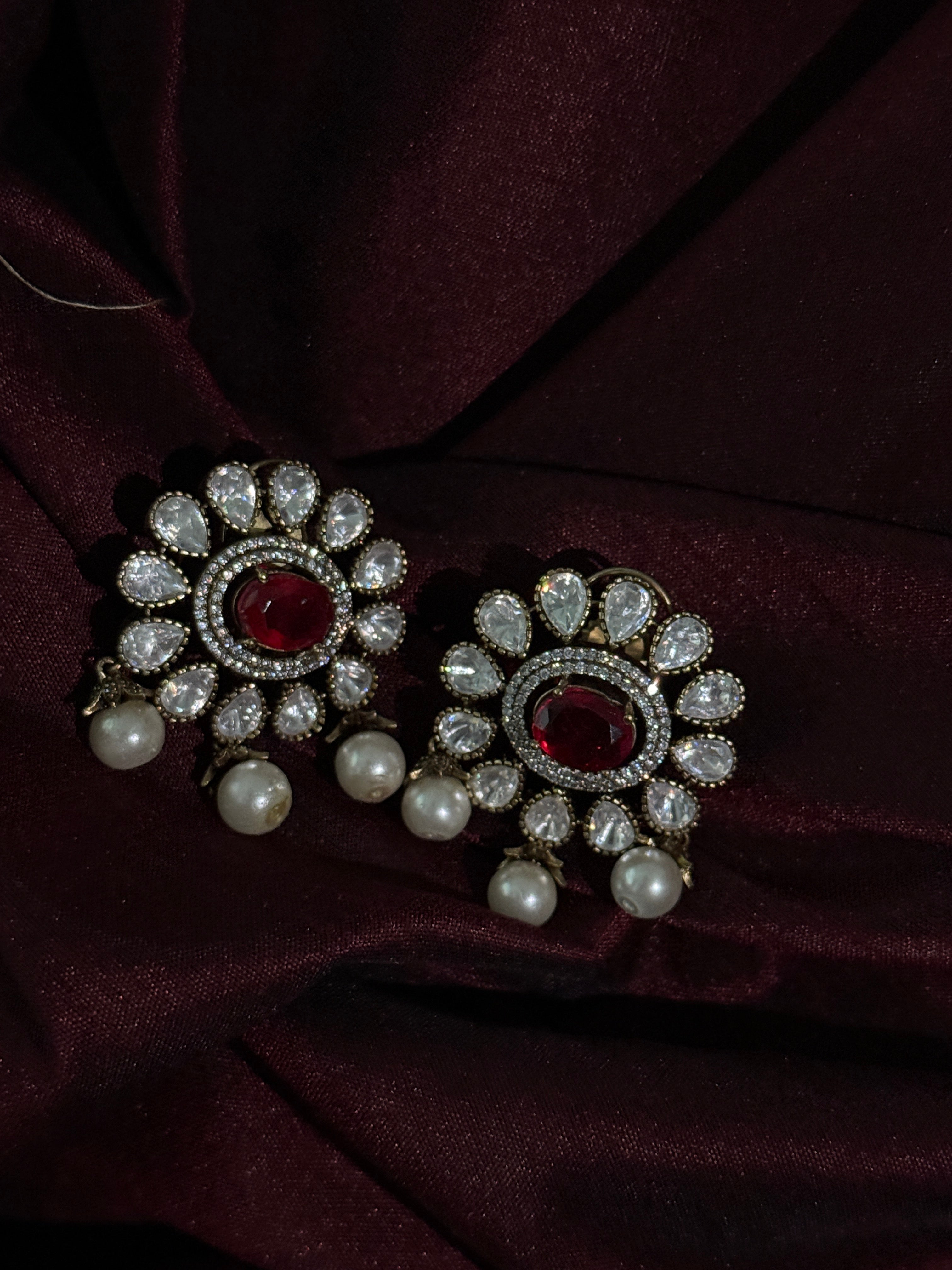 Regal Kundan and Polki Choker Necklace Set