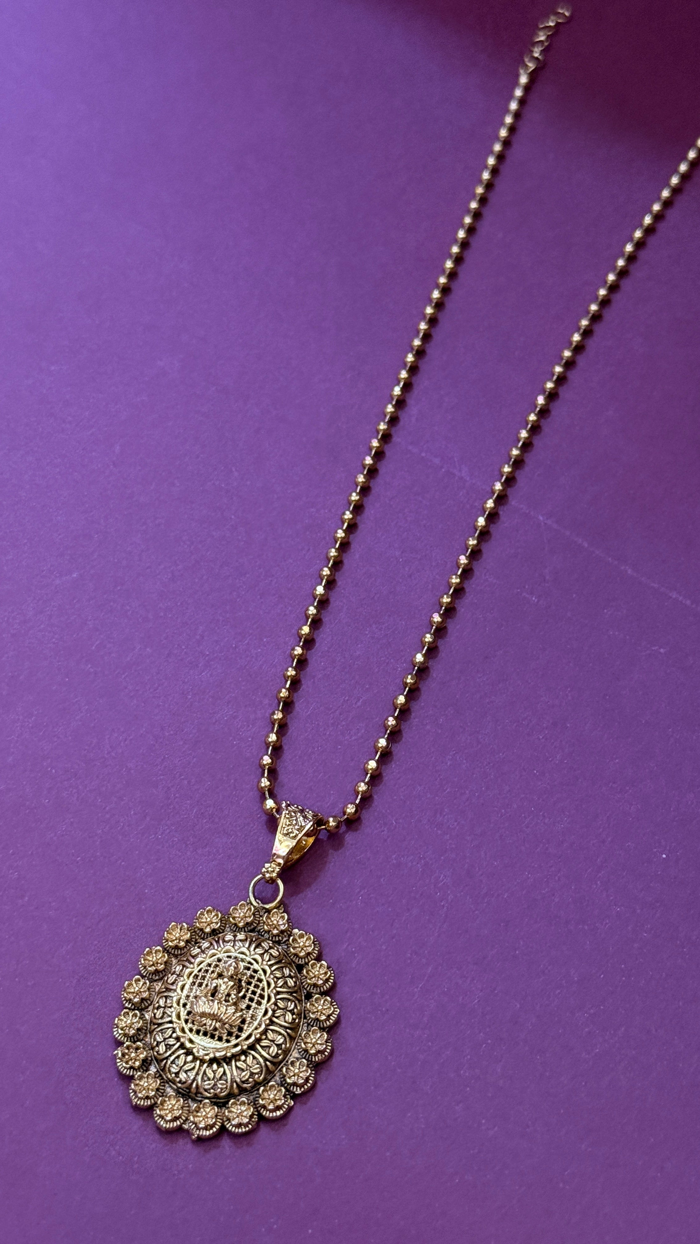 Traditional Goddess Temple Jewelry Necklace