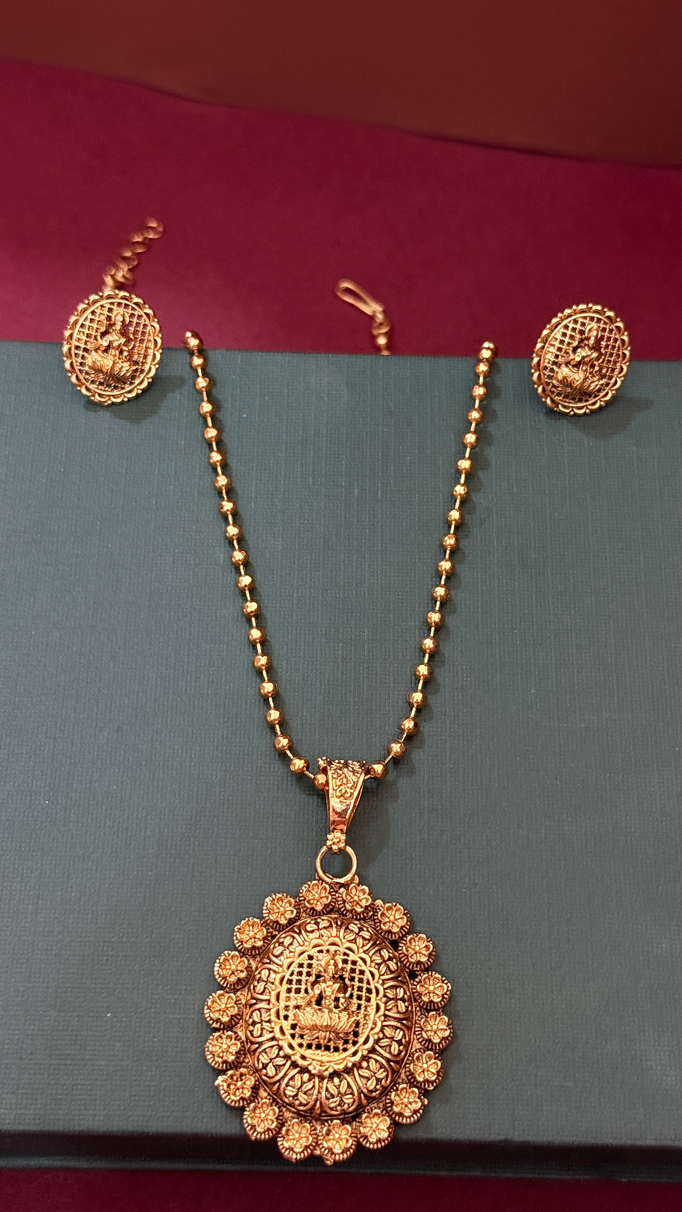 Traditional Goddess Temple Jewelry Necklace