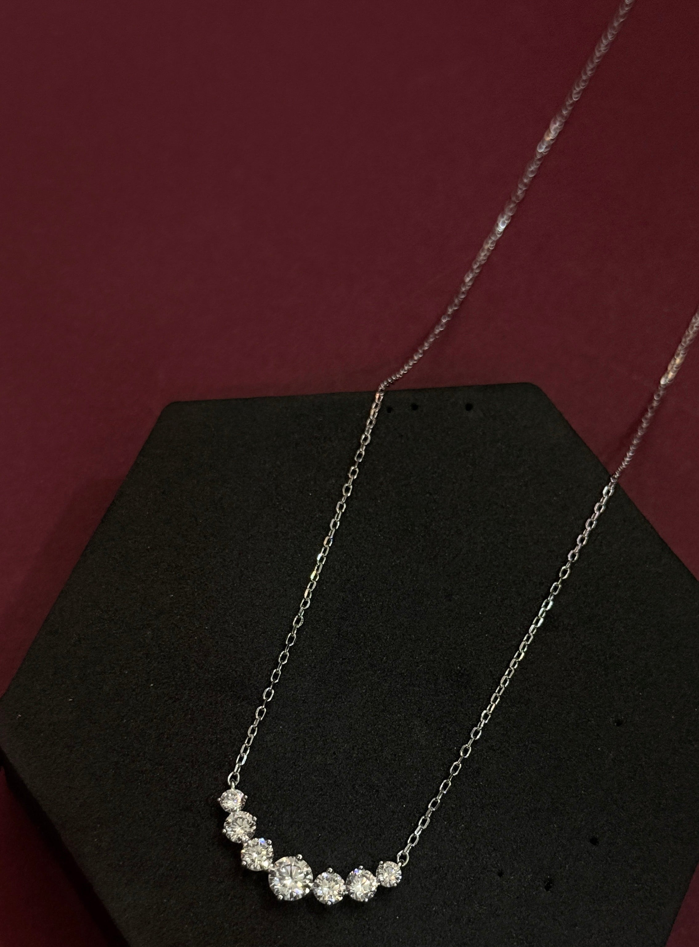 Celestia Sparkle 925 Sterling Silver CZ Pendant Set