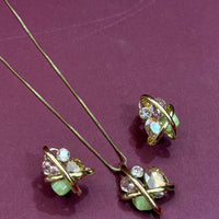 Celestia Orbit Crystal Pendant Set