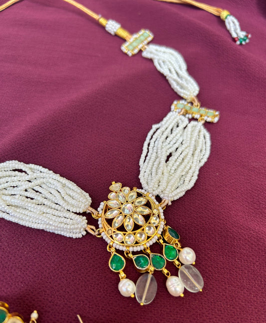 Mint Pacchi Rani Haar: A Regal Fusion of Tradition and Contemporary Glamour - Mivanaa