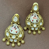 Heritage Ruby Meenakari Pearl Necklace Set