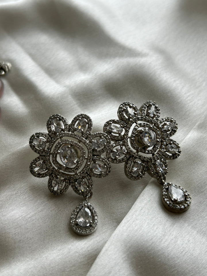 Diamond Blush Beads Necklace Set - Mivanaa