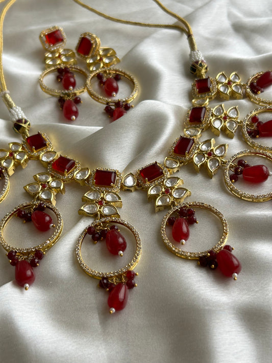 Scarlet Symphony Necklace - Timeless Elegance in Red - Mivanaa