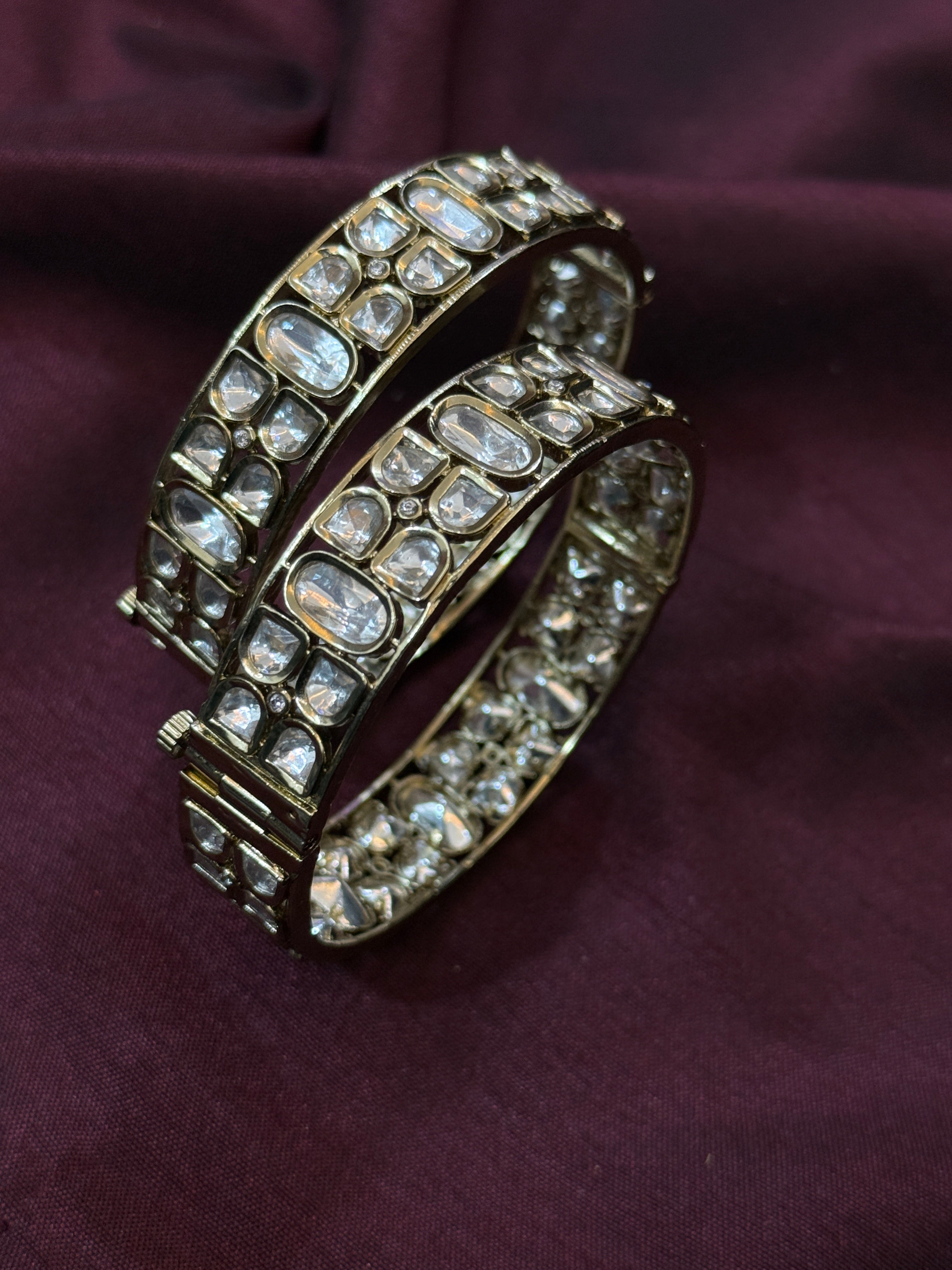 Royal Polki Kundan Bangles