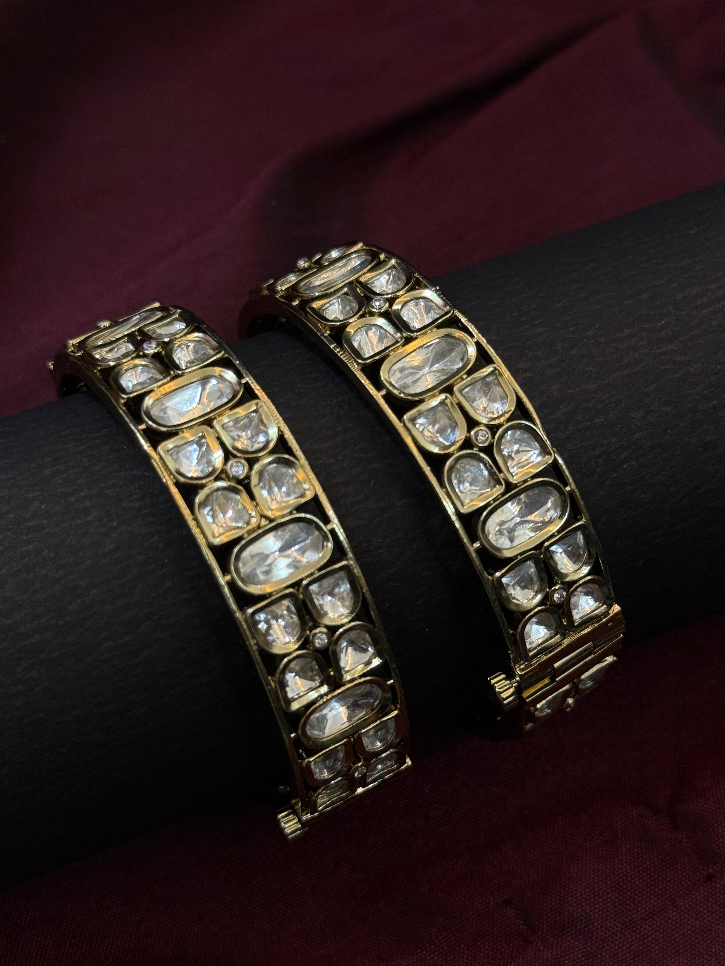Royal Polki Kundan Bangles