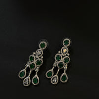 Elegant Emerald American Diamond Necklace