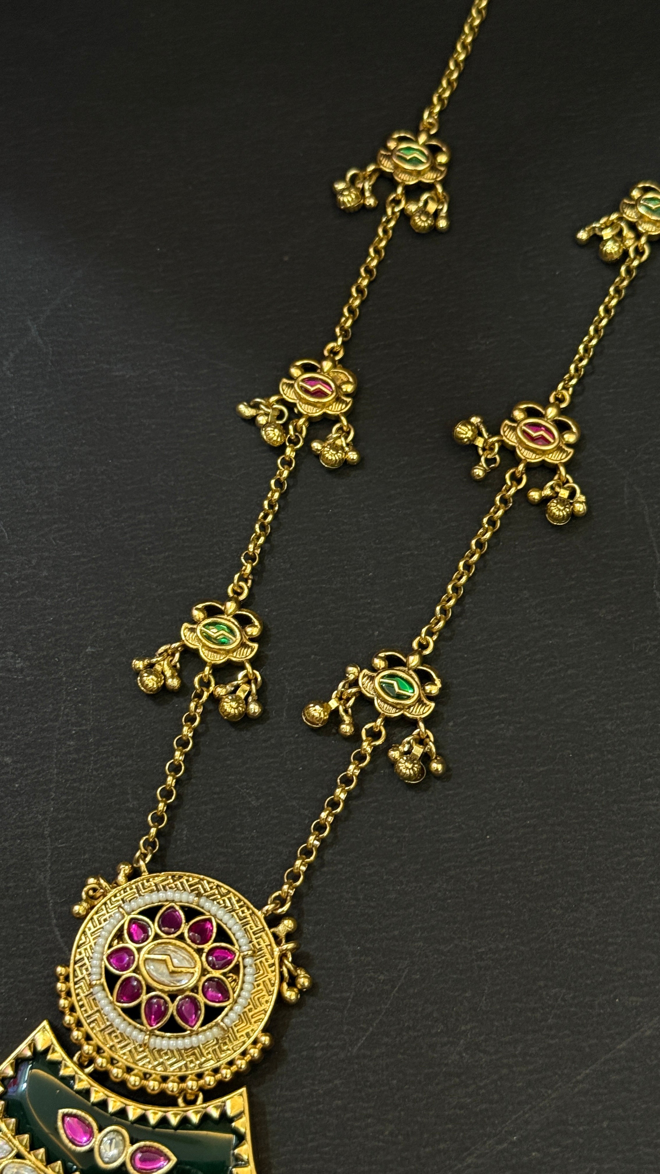 Maharani Traditional Gold Plated Necklace Set