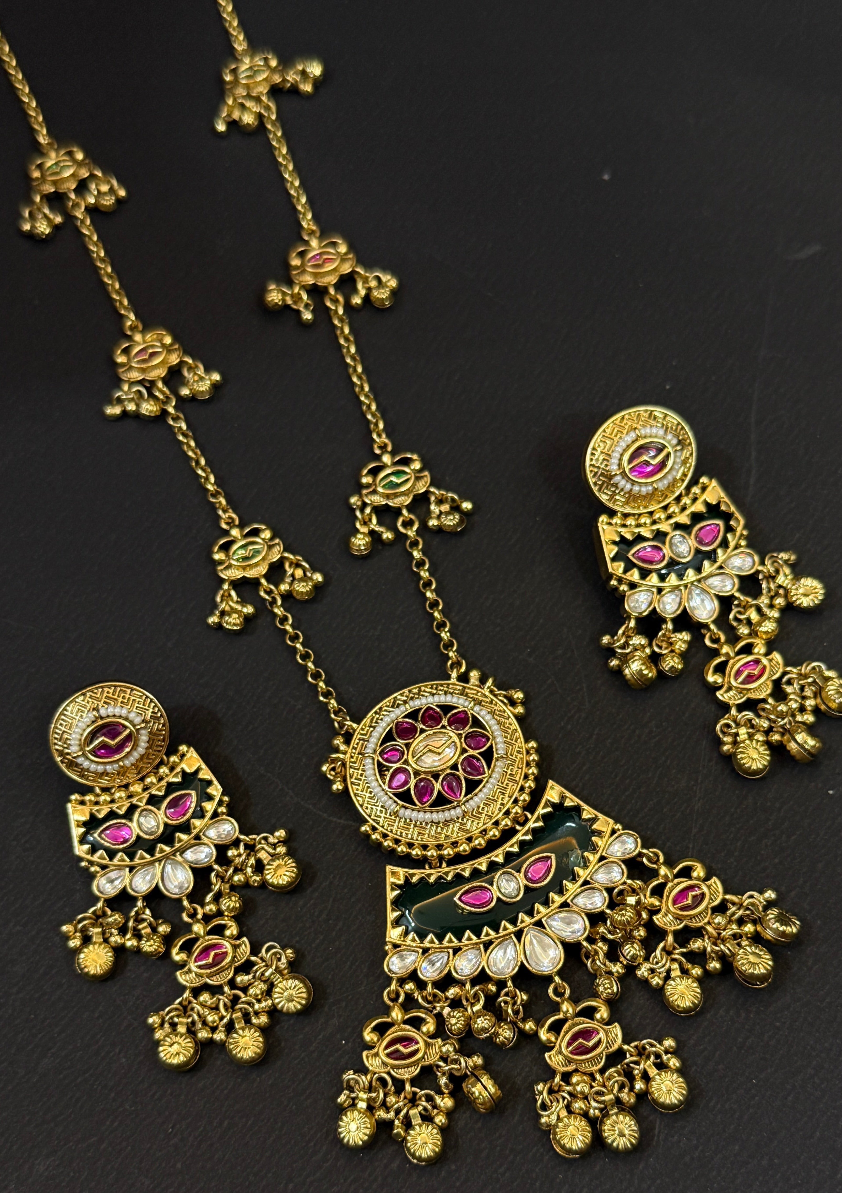 Maharani Traditional Gold Plated Necklace Set