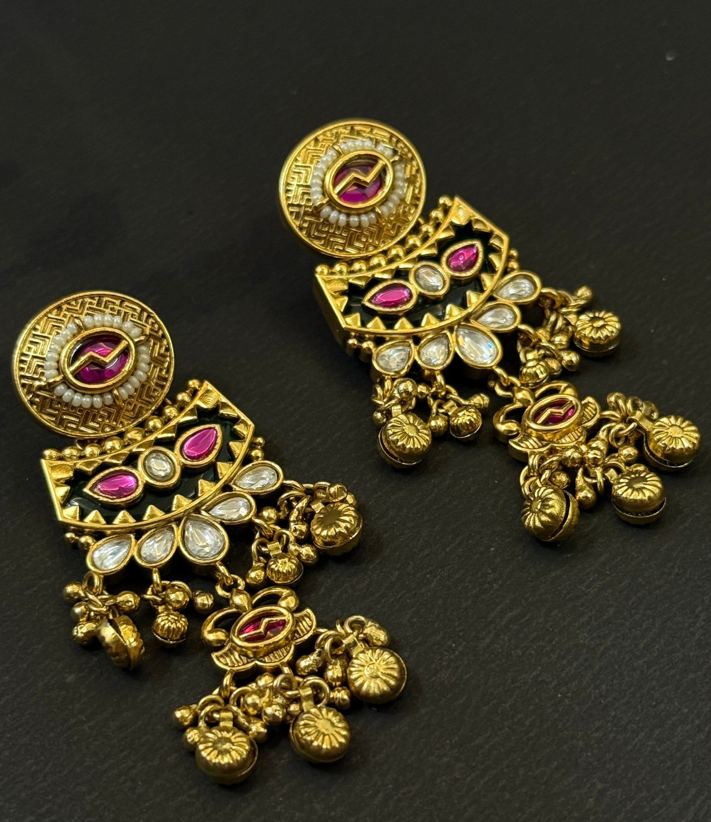 Maharani Traditional Gold Plated Necklace Set