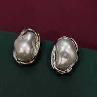 Premium Silver-Tone Baroque Pearl Pendant Set