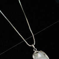 Premium Silver-Tone Baroque Pearl Pendant Set