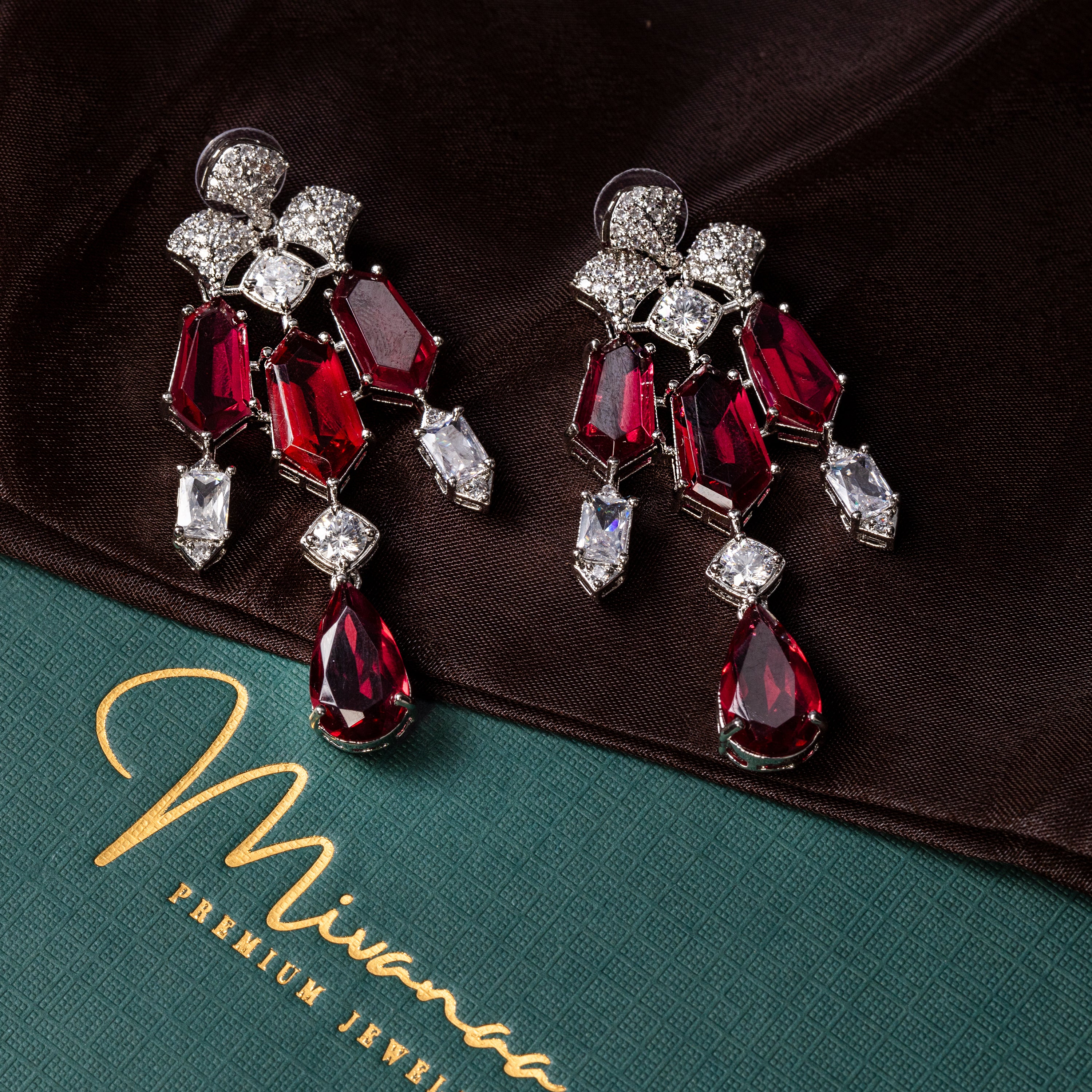 Radiant Red Wine Drop-Mivanaa