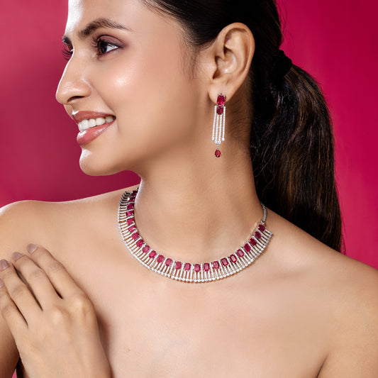 A Timeless Statement -Elegant AD Red Stone