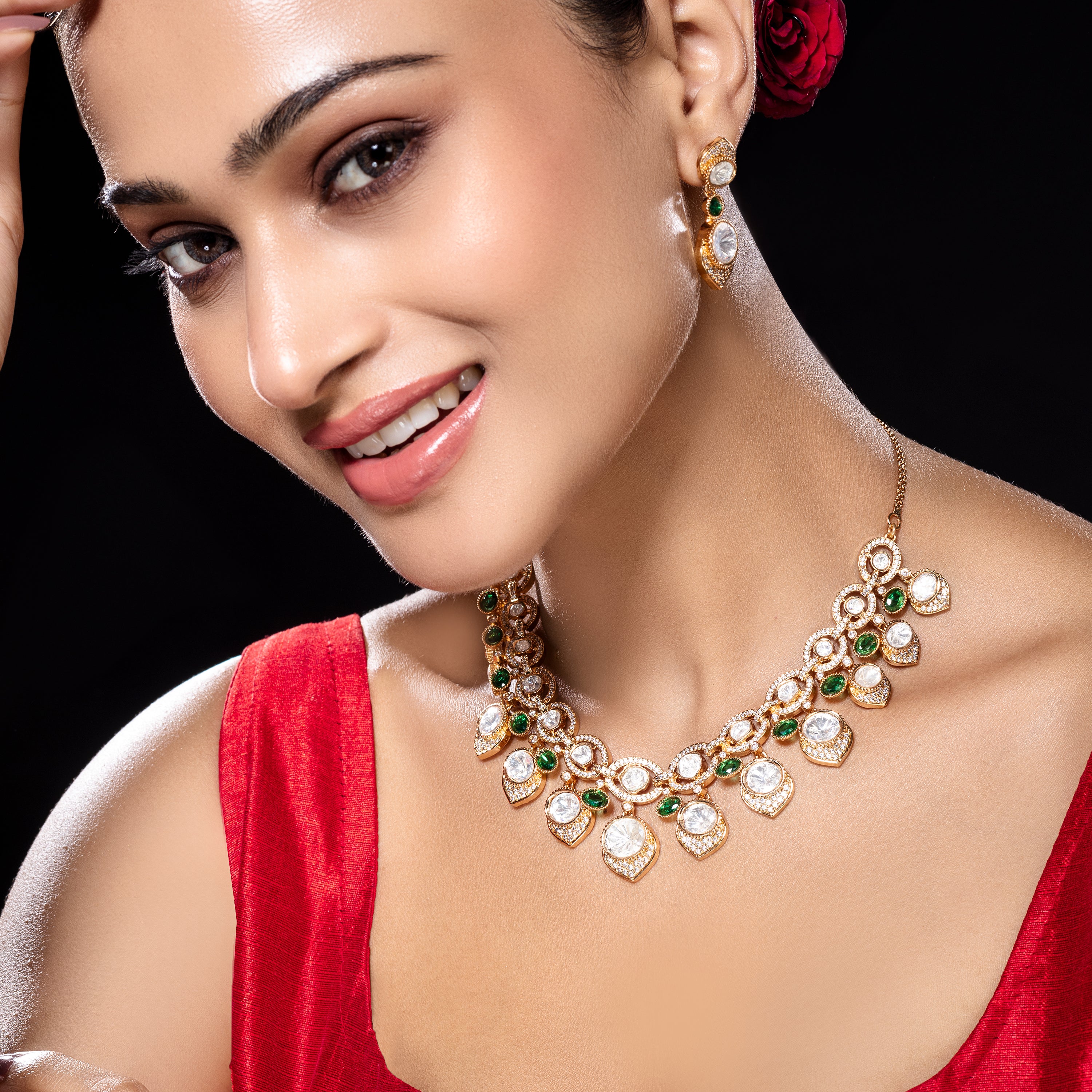 Austrian Crystal Gold Plating-Mivanaa