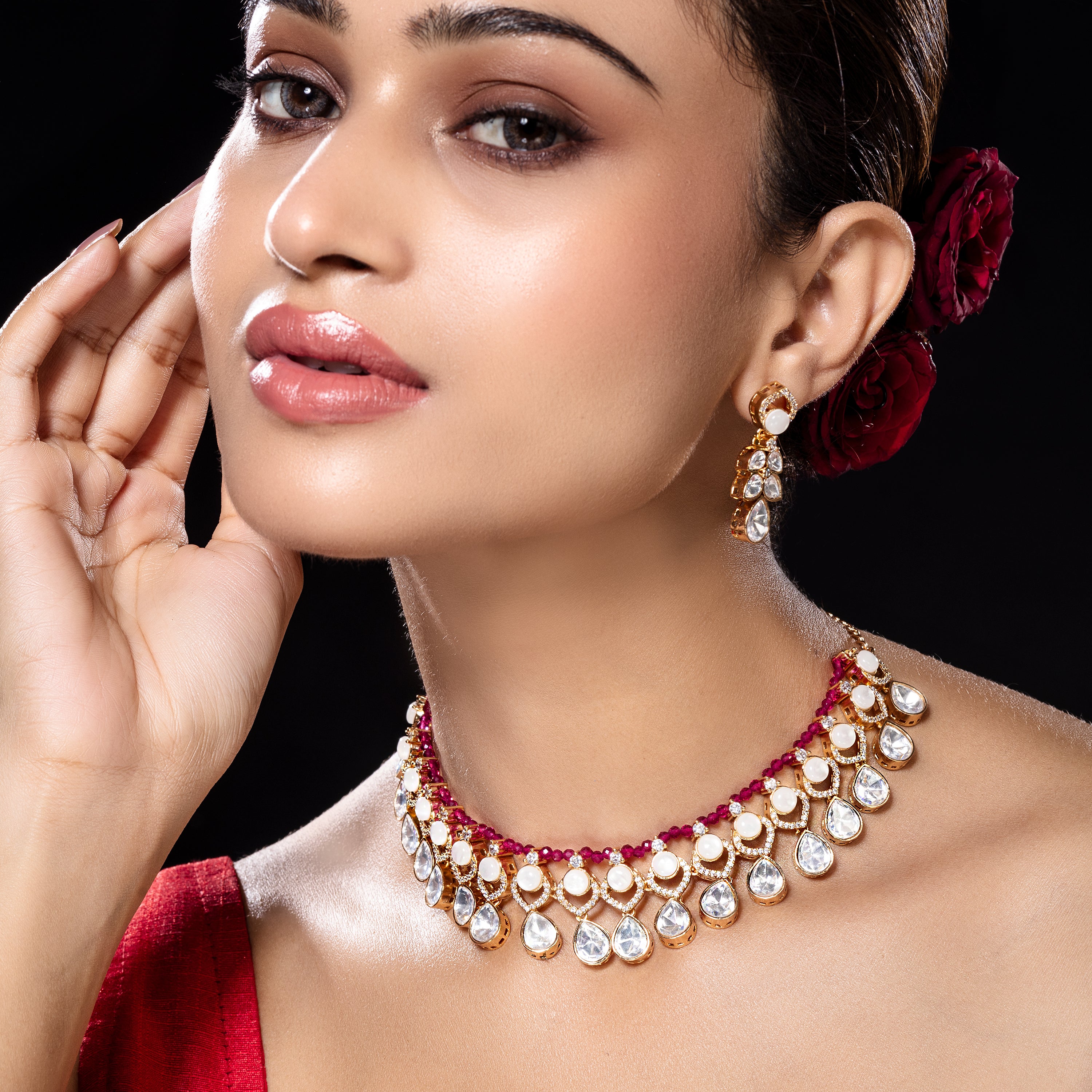 Sitaara Luxe Polki Set-Mivanaa