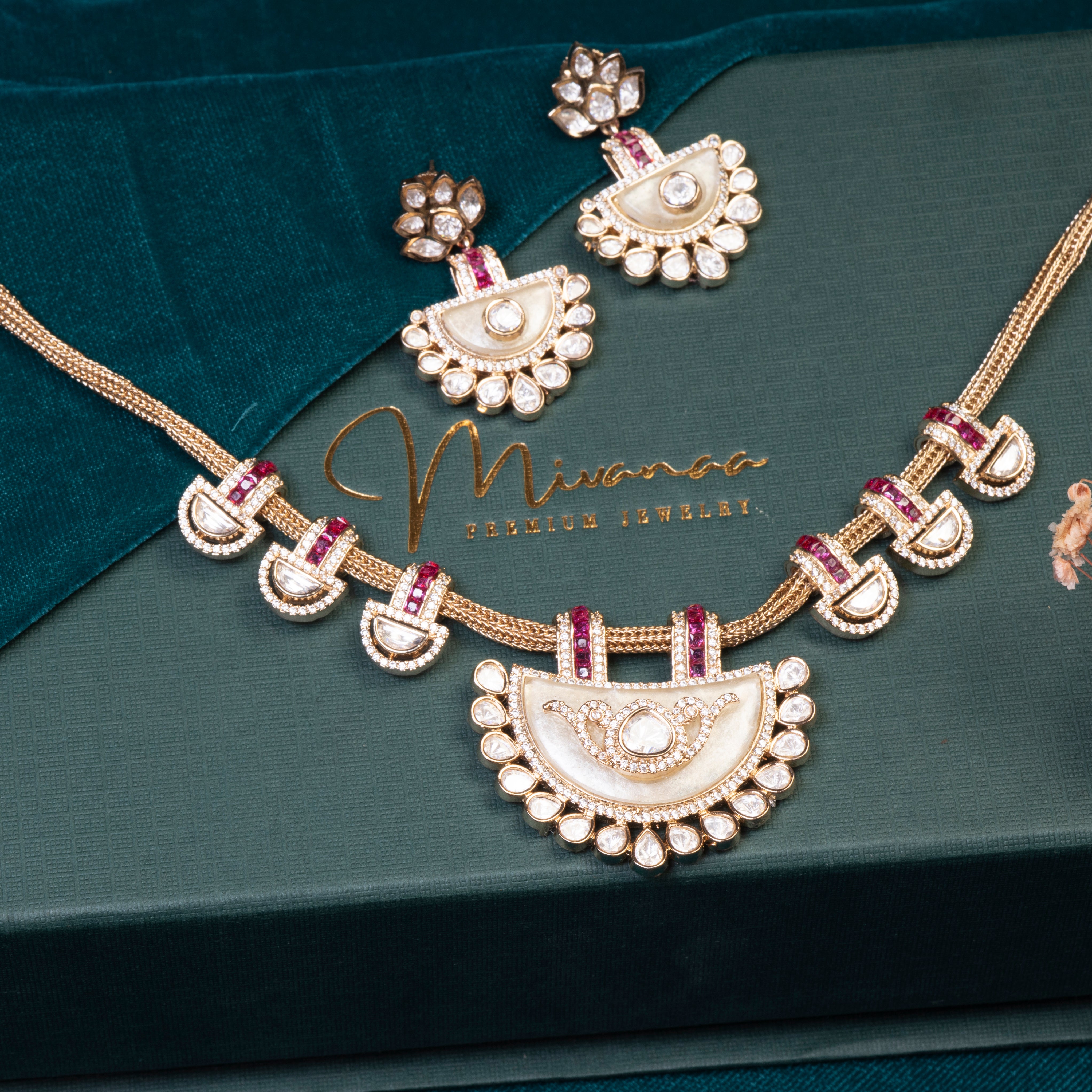 Radiant Royal Kundan Ensemble-Mivanaa