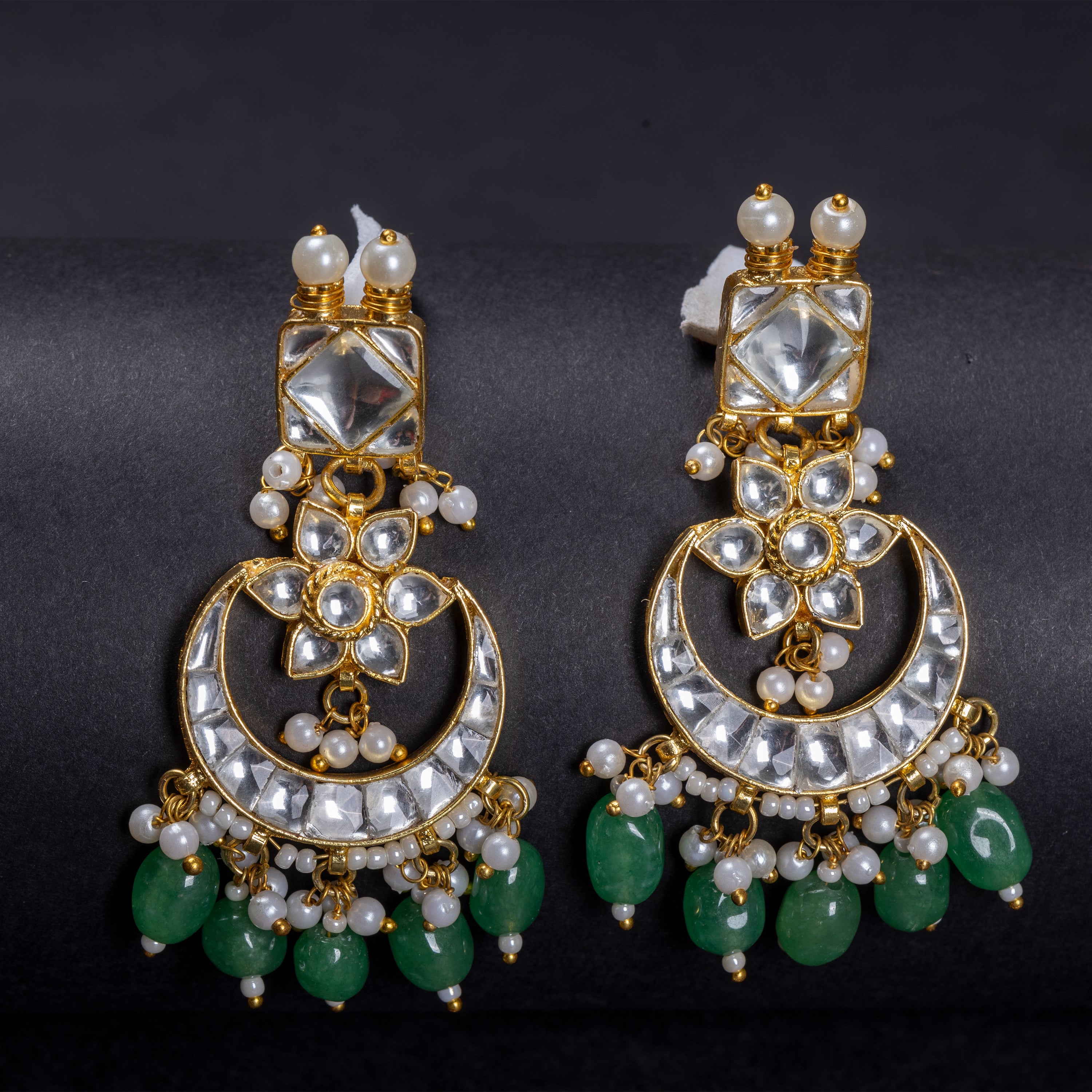 Ethereal Grace Pacchi Kundan Set-Mivanaa