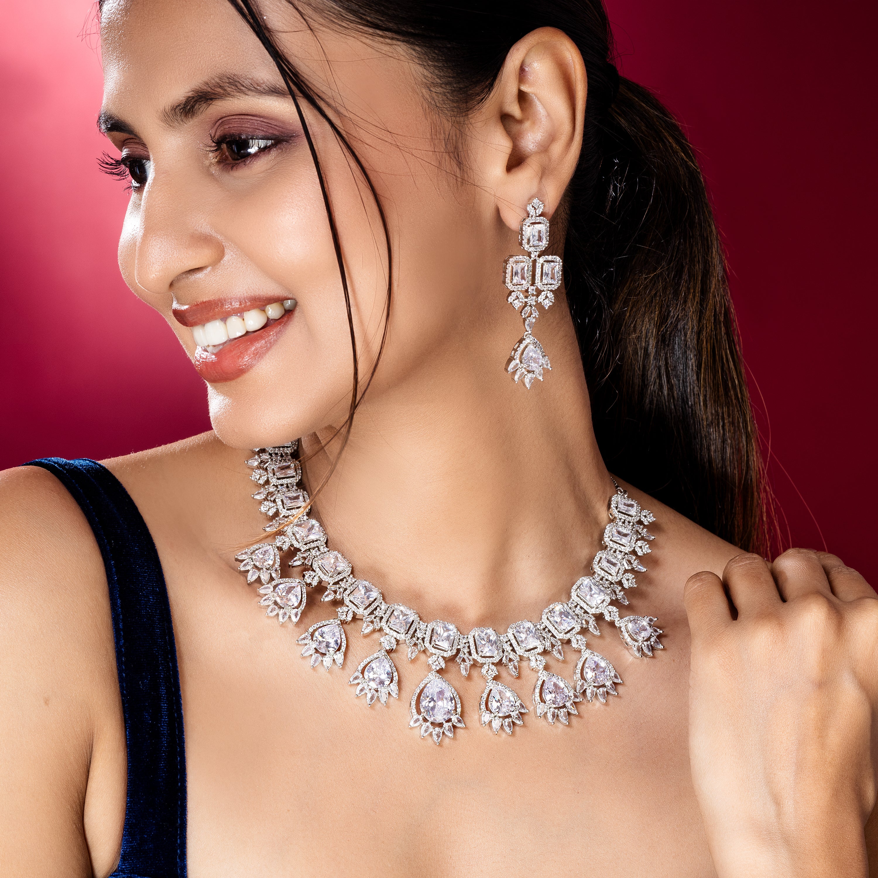 Timeless Sparkle Jewelry Set-Mivanaa