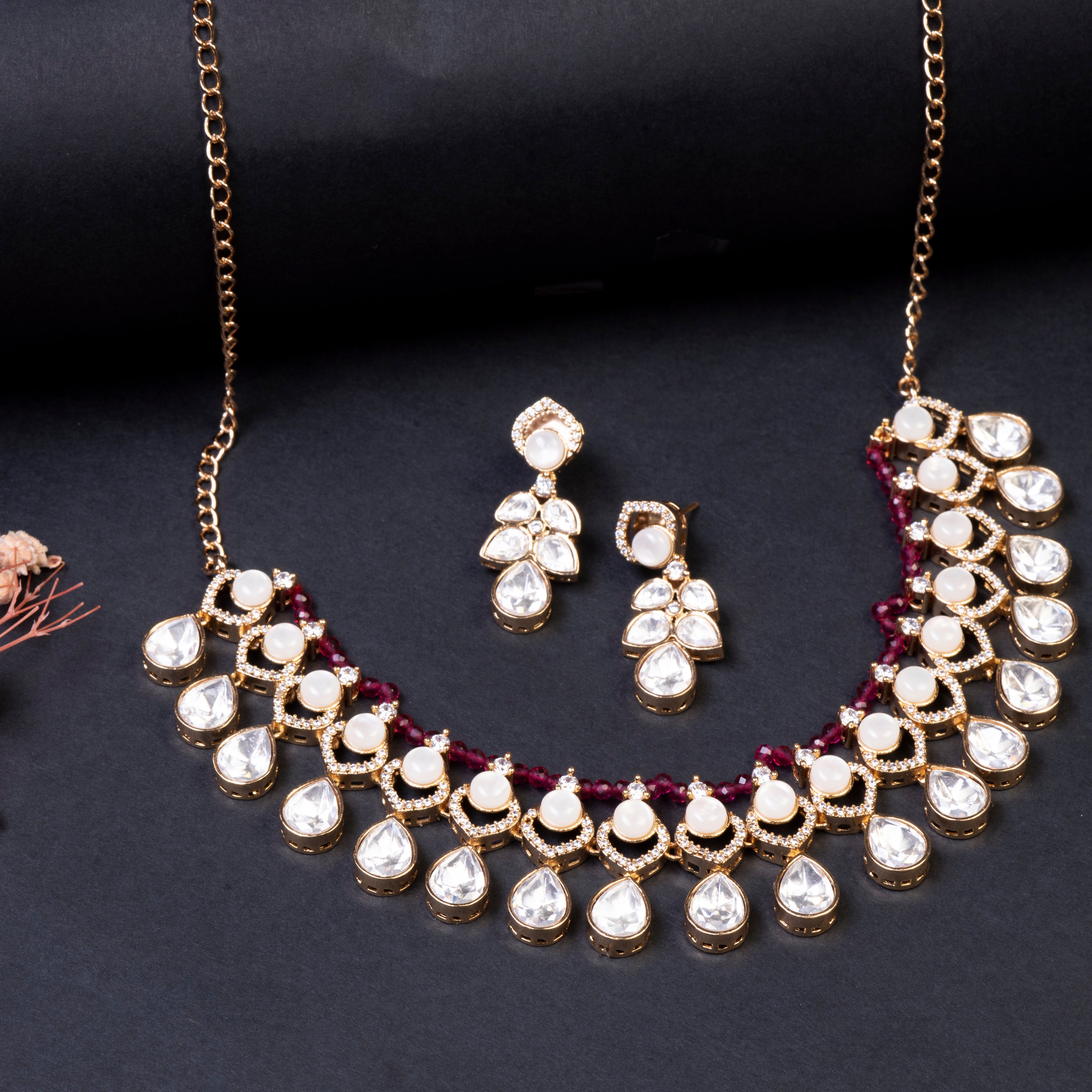 Sitaara Luxe Polki Set-Mivanaa