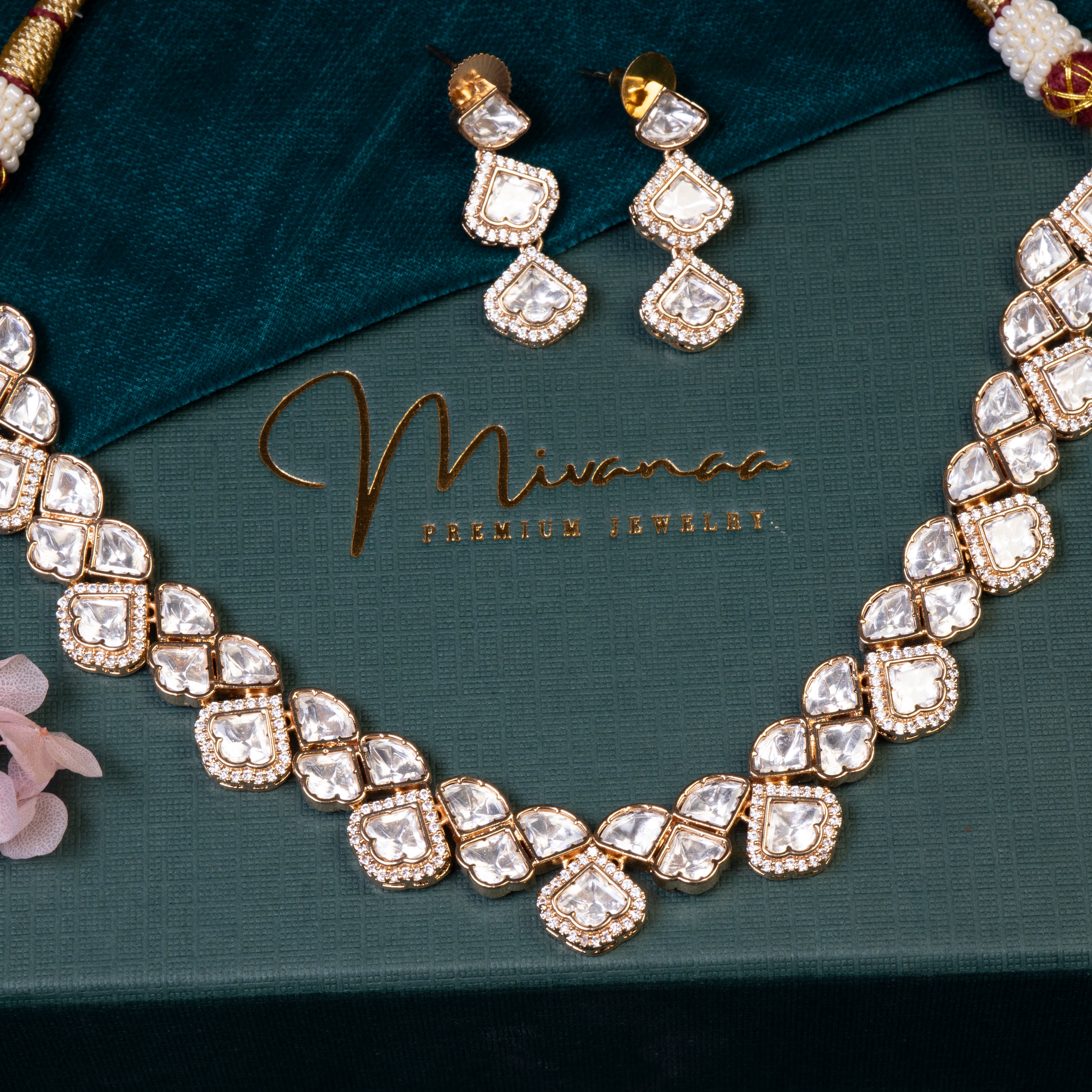 Exquisite Moissanite Necklace Set-Mivanaa