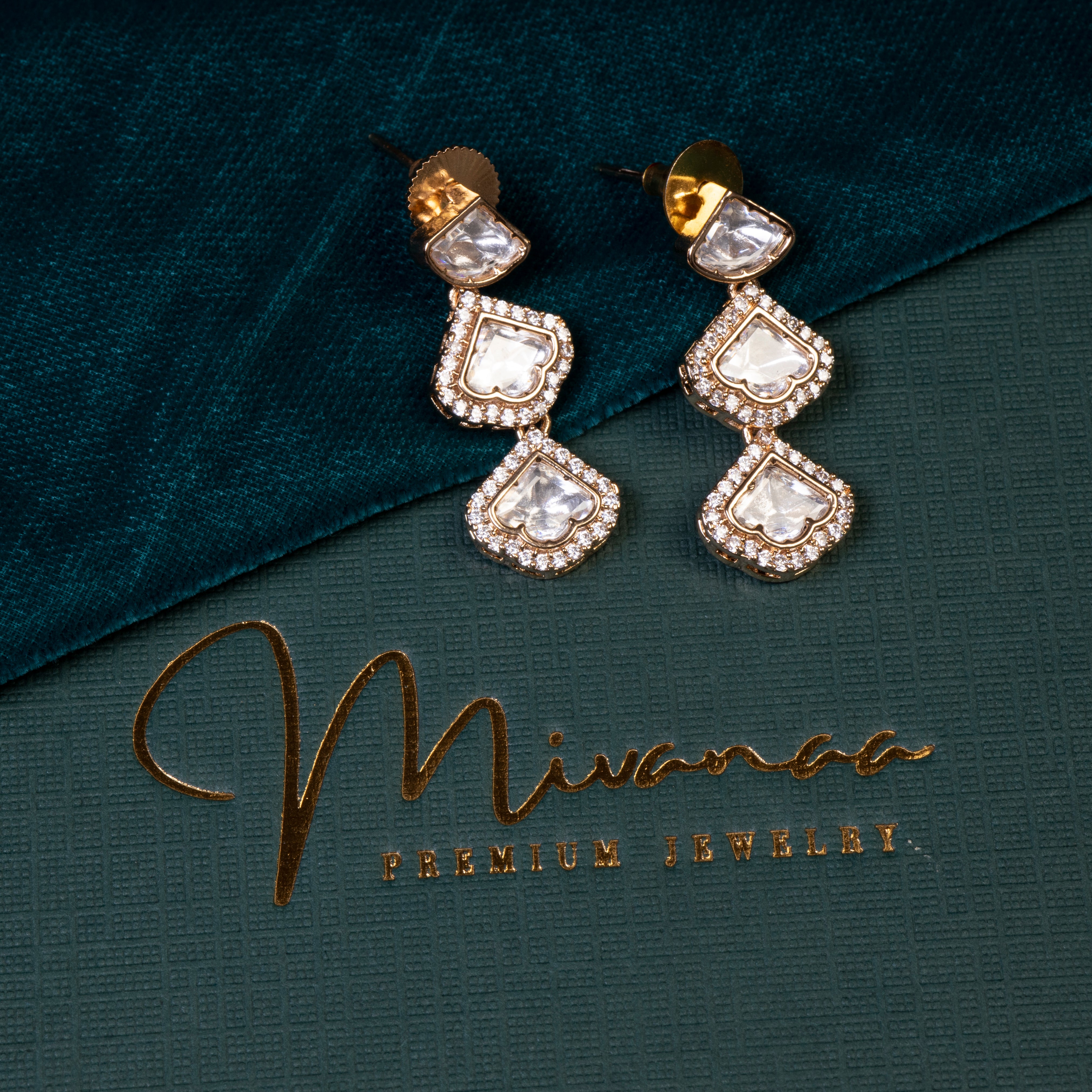 Exquisite Moissanite Necklace Set-Mivanaa