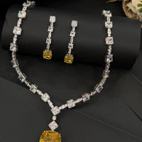 Austrian Sunburst Pendant Set-Mivanaa